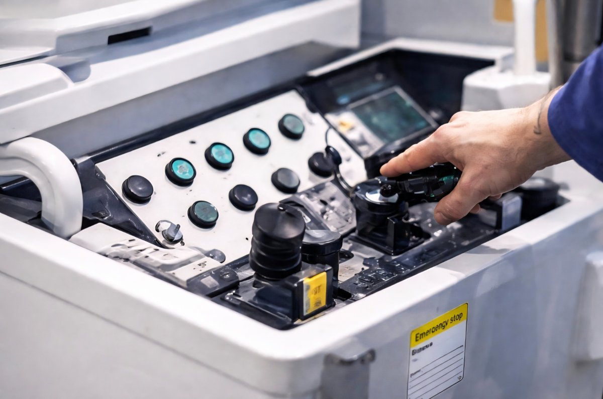 Aerial equipment controls inspection